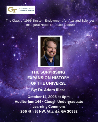 Flyer - Nobel Laureate Lecture by Dr. Adam Riess