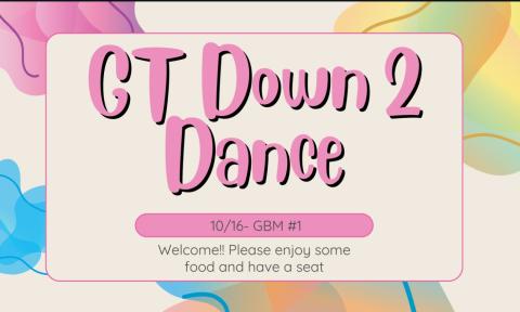 GT Down 2 Dance Flyer, October 16th
