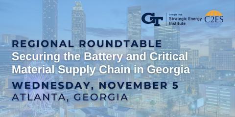 Flyer for Nov 5 Securing Battery and Critical Mineral Supply Chain Workshop at Dalney