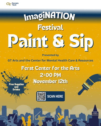 Paint & Sip flyer