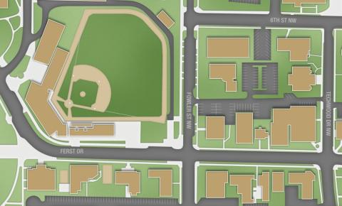 Map of project work for Sixth and Fowler communication box replacement