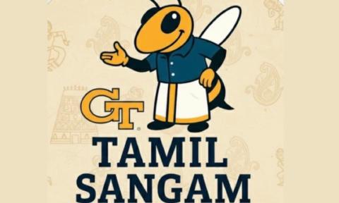 Tamil Sangam flyer; image of Buzz