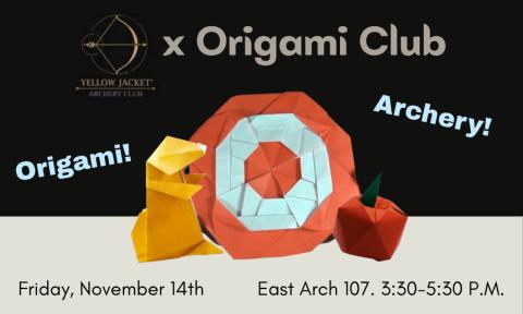 Origami Club collaboration with Archery Club