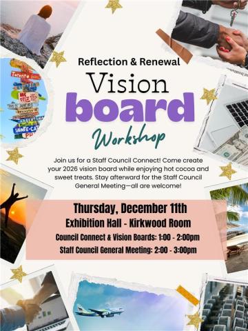 Staff Council Vision Board Workshop Flyer