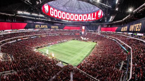 Atlanta United Game in Mercedes-Benz Stadium