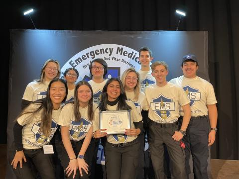 Members of the EMSaT team (Sammy Martinez on right)