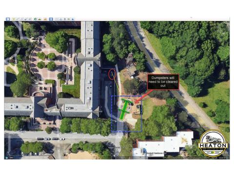 Image of logistics plan for electrical upgrade.