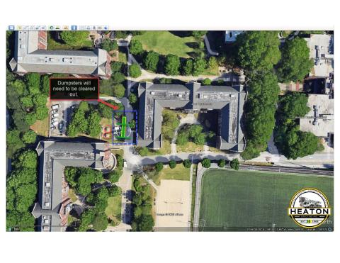 Image of logistics plan for electrical upgrade.