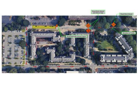 Image of logistics plan for electrical upgrade.