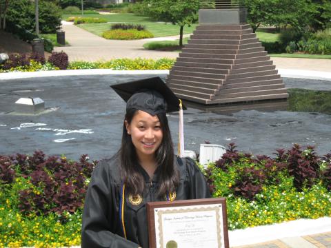 Jing Li at graduation in 2010