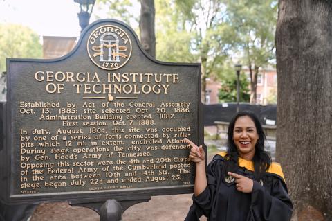 Karina Islam is graduating in Fall 2025 with an MS degree in computer science from Georgia Tech.