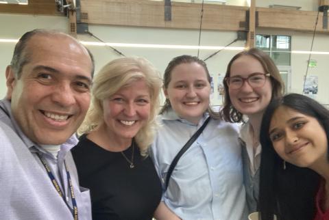 Dr. Garcia with colleagues and students