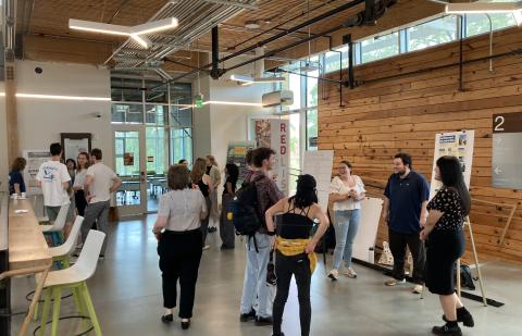 Dr. Garcia's students presenting their research