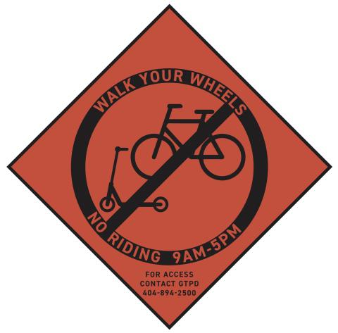 Walk Your Wheels Signage