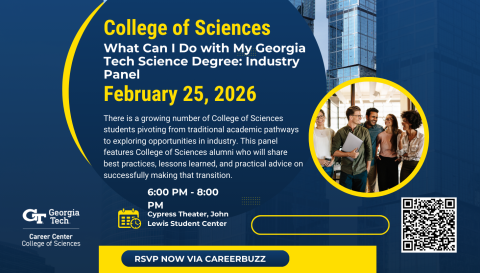 College of Sciences: What Can I Do with My Georgia Tech Sciences Degree: Industry Panel
