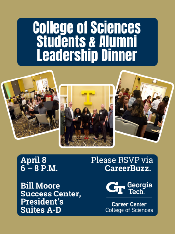 Flyer - College of Sciences Students and Alumni Leadership Dinner (04.08.26)