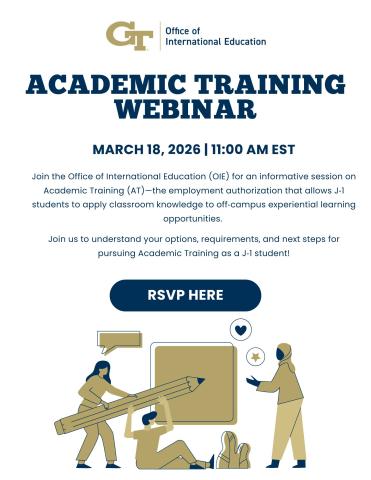 academic training webinar flyer