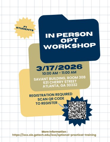 OPT workshop flyer