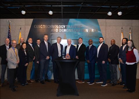 Group of people at Georgia Tech/Sandia MOU signing