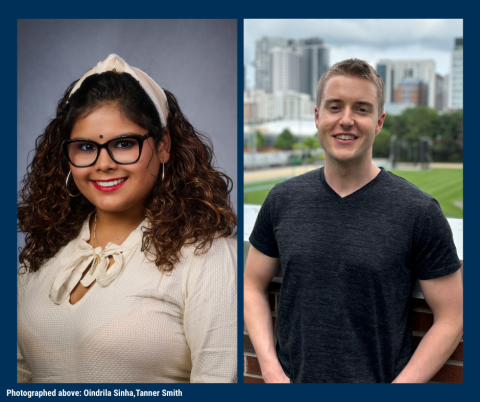Photographed Above: Oindrila Sinha and Tanner Smith