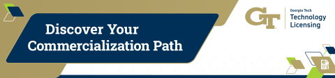 banner that says 'discover your commercialization path' 