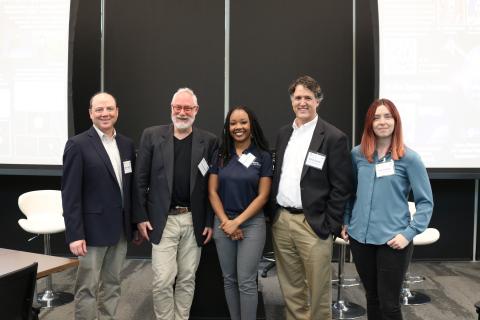 Group photo of five people, including Georgia Tech faculty