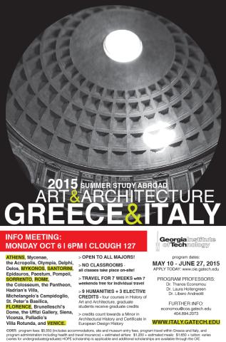 Greece and Italy Study Abroad Info Session