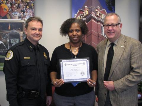 Community Partner Award for Dec. 2012.