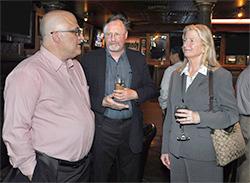 Art Ragauskas talks with Frank Southworth and Marilyn Brown, Professor of Public Policy at Georgia Tech, at Art’s send-off