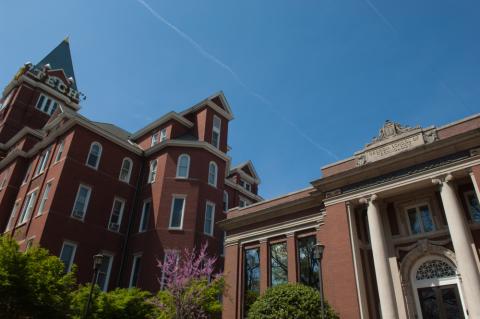 Carnegie building and Tech Tower