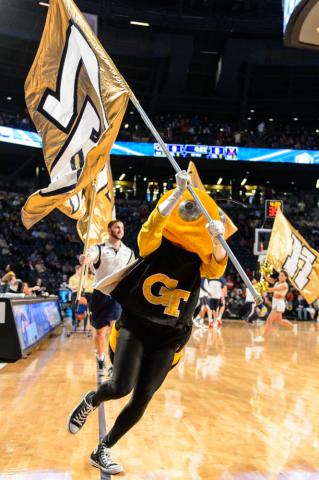 Buzz with Flag
