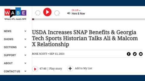 Screenshot of Smith's episode on WABE.org