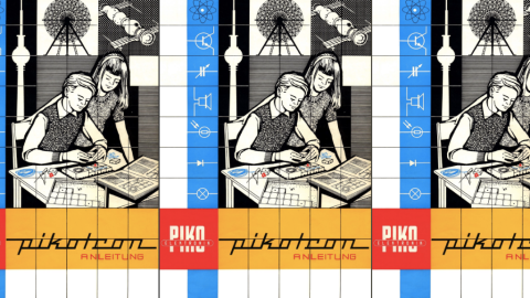 Pikotron instruction manual for a children's construction kit in East Germany
