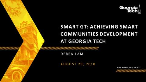 SCLIRC Seminar: Smart GT - Achieving Smart Communities Development at Georgia Tech