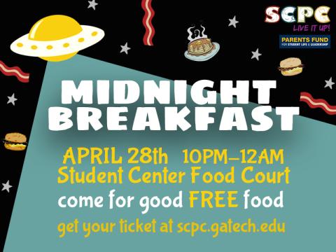 SCPC and the Parents Fund present: Midnight Breakfast Spring 2015