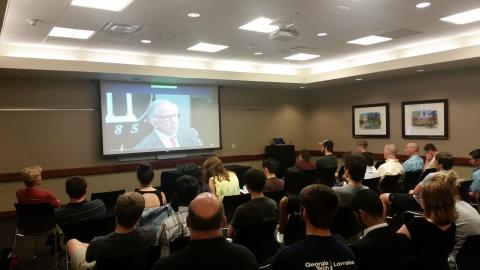 Sam Nunn gives remarks during the talk "Preventing Nuclear Catastrophe in an Age of Nuclear Terrorism"