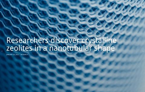 Zeolites, which are crystalline porous materials, are very widely used in the production of chemicals, fuels, materials, and other products.