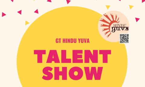 A flyer for GT Hindu YUVA's virtual talent show, from May 1 to May 3, 2020.