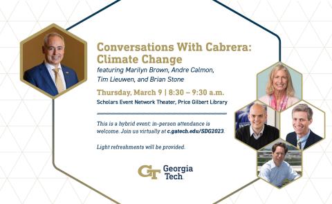 Promotional flyer for Georgia Tech panel discussion. 