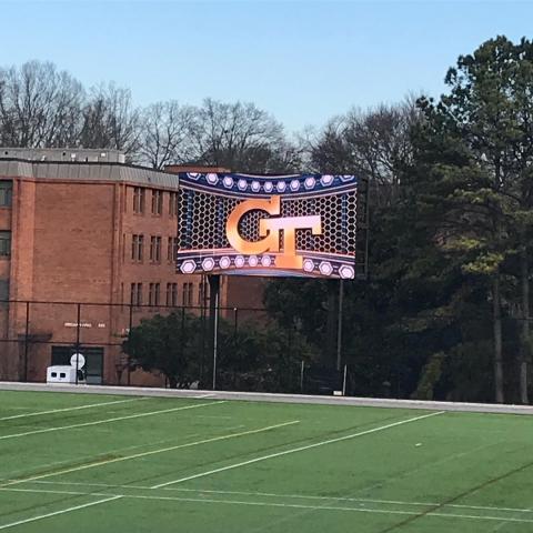 Roe Stamps Field Scoreboard