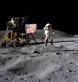 John Young on Moon