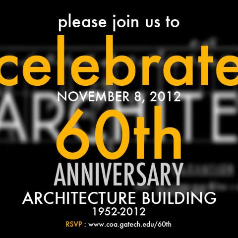 Architecture 60th Anniversary invitation image