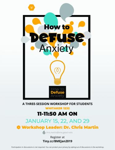 Defuse Anxiety flyer