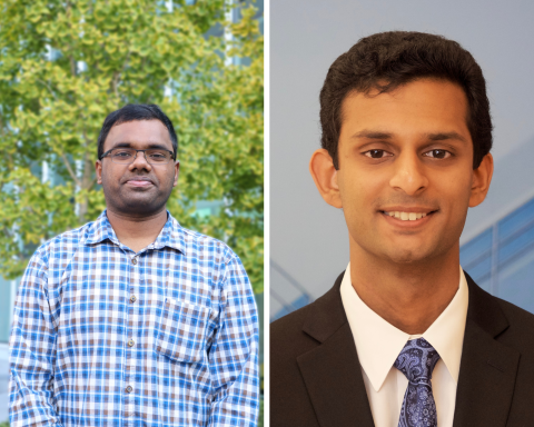 Nishant Bilakanti (left), Aniruddh Marellapudi
