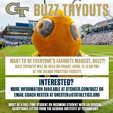 Buzz Tryouts Flyer - Spring 2018