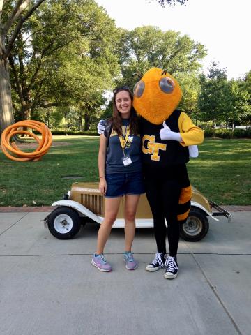 Marisa Hoenig with Buzz during her first year