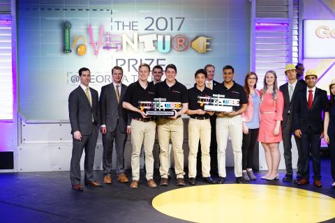 Team Cautery Guard takes home the grand prize of the 2017 InVenture Prize.