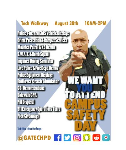 campus safety day promo flyer