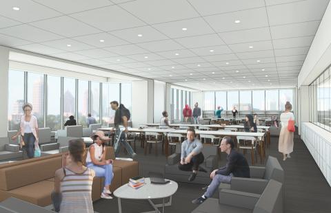 Library Rendering - Reading Room