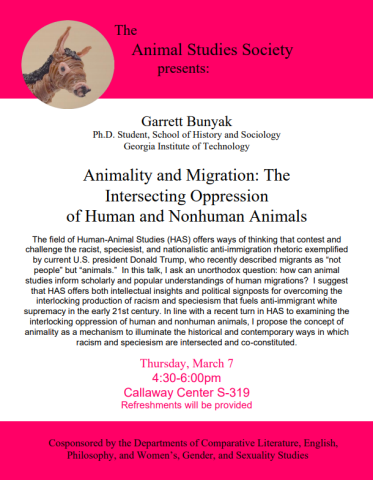 Flyer with image of a donkey